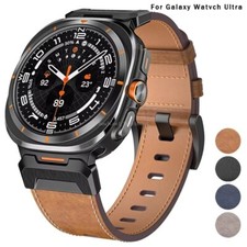 No Gaps Leather Wristband Sports Strap For Samsung Galaxy Watch Ultra 47mm Band
