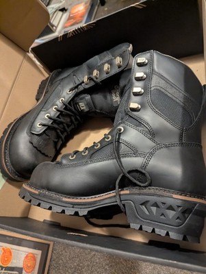 Georgia Boot Black LTX Logger 9'' Waterproof Work Boot Size 8.5 New Mens