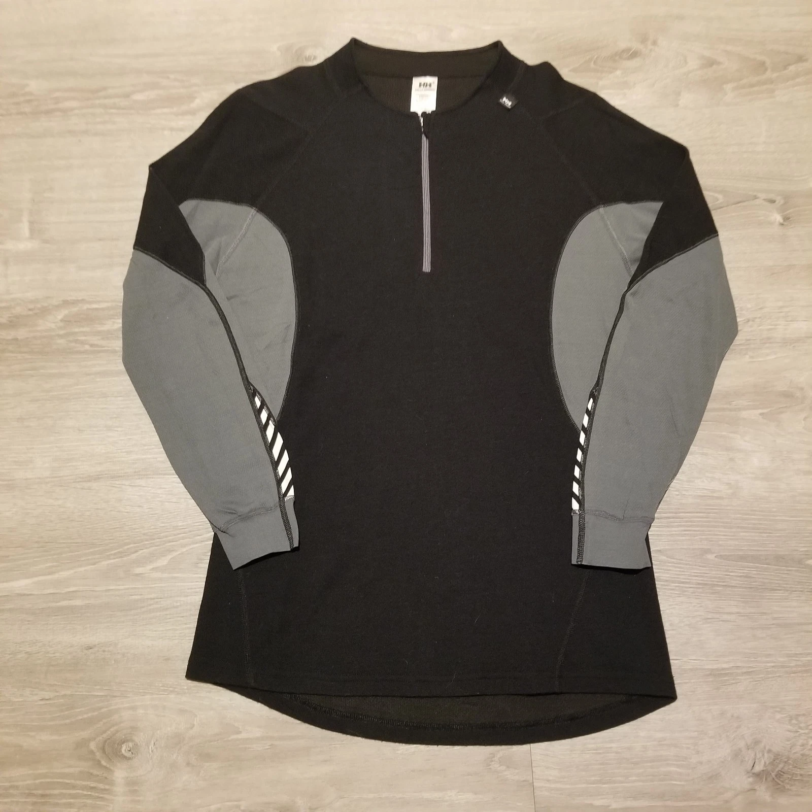 Helly Hansen Lifa Merino Wool Midweight 1/2 Zip Men's Baselayer Top Black XL