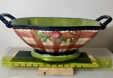 Tracy Porter Ceramic Colander with Handles Stone House Farm Collection Vintage