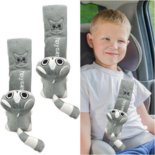 2PCS Cute Car Seat Belt Pad - Cartoon Cat Seatbelt Cushion Protector Auto Sea...