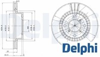 2X Bremsscheibe Delphi BG3160 2 Bremsscheiben Vorderachse Vorne FüR Suzuki