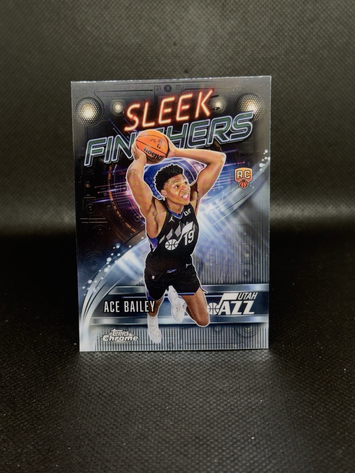 2025-26 Topps Chrome Ace Bailey (RC) Sleek Finishers #SF-25 Jazz