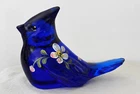 Fenton Royal Little Blue Jay Cobalt Bird Figurine Lenox