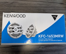 Kenwood KFC-1653MRW Marine 6.5" 2-Way 4-Ohm 150w Speakers Pair 50w RMS 6-1/2 In.