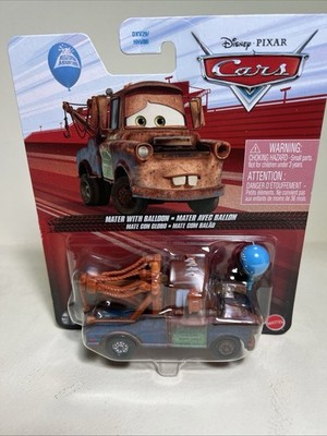 DISNEY PIXAR CARS RARE  MATER WITH BALLOON  NEW IN PACKAGE SHIP WORLWIDE