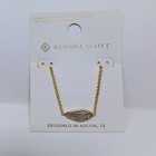 Kendra Scott Faye Gold Chain 16" Gray Agate Necklace