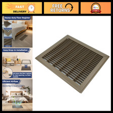 Heavy Duty Steel Floor Air Return Grille 12x10" 10x12" Duct Opening, Vent Cove