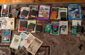 Vintage Intellivision Video Game Lot Console 13 Games Rare Untested Instructions