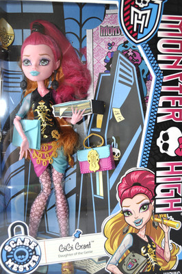 Monster High ScareMester Gigi Grant Genie einzigartige Modepuppe - BJM41 - Neu/Versiegelt