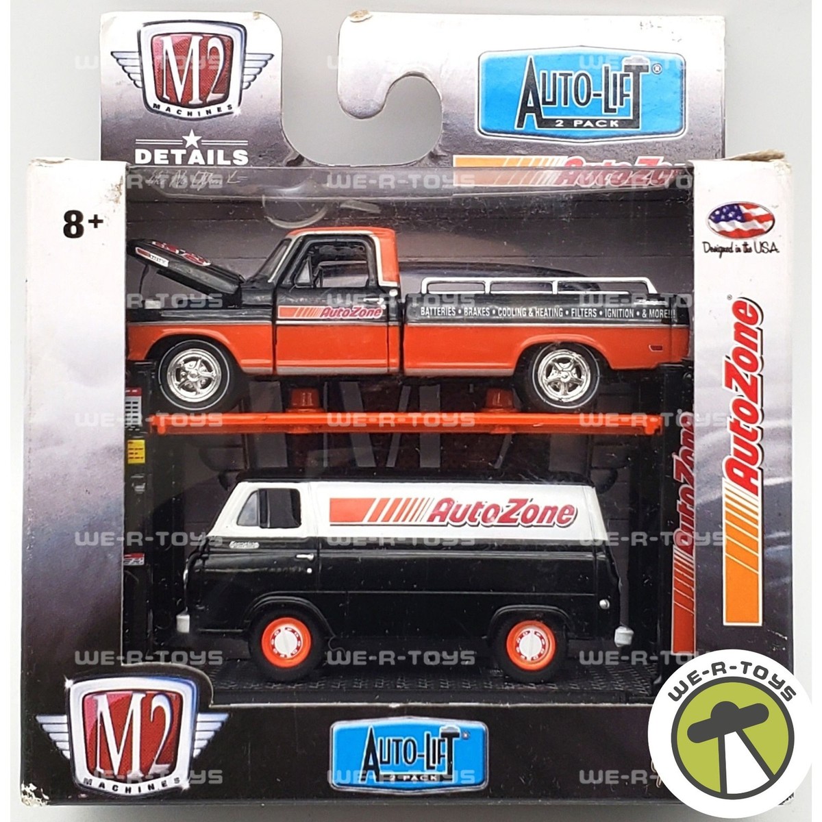 M2 Machines AutoZone Auto-Lift 2 Pack of Vehicles Special Edition