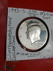 1993 S .90% Silver Kennedy HalfDollar Protected 2x2 Mirror Finish Beautifulcoin.