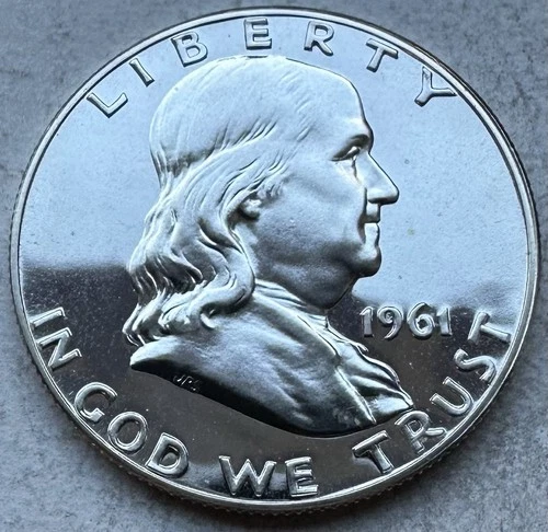 1961 Proof Franklin Half Dollar 90% Silver-INV#8347