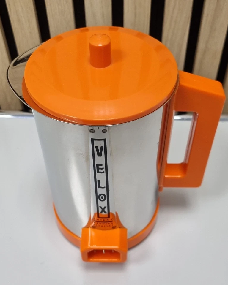 Velox Ferrara Italia Wasserkocher - orange - 70er Space Age Vintage Deko - Bild 2 von 4
