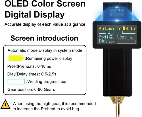Seesii Battery Spot Welder 5000mAh Battery Portable Spot Welder for 18650, 26650 - Picture 12 of 16
