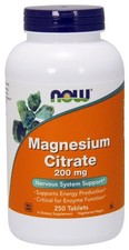 Magnesium Citrate, 200mg - 250 tablets 0.84 per thousand milligrams
