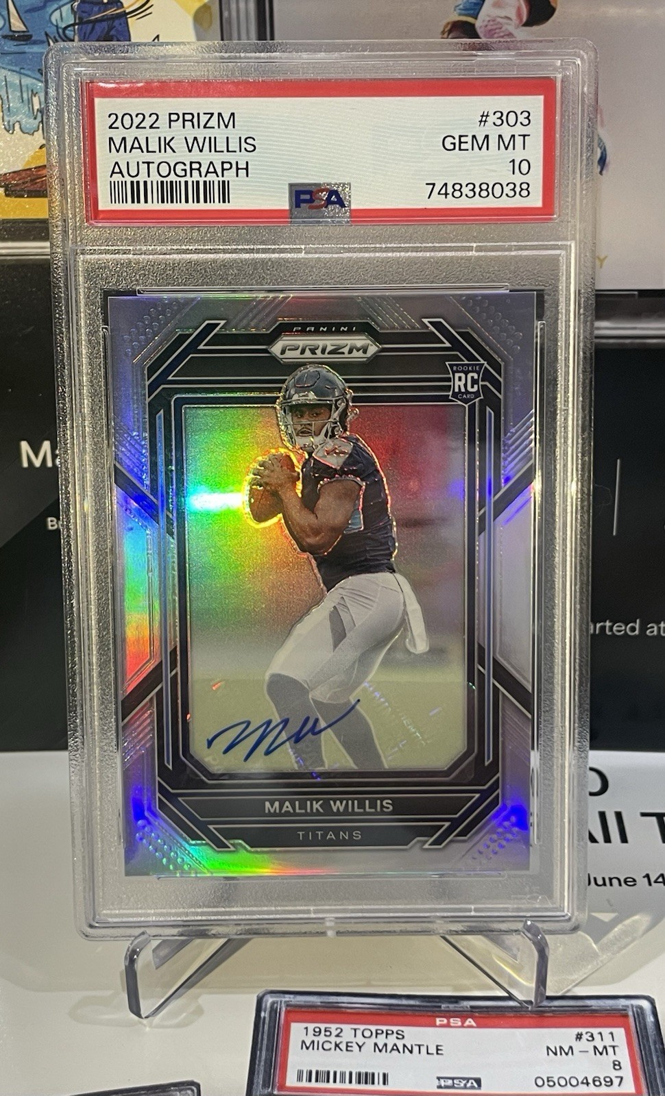 🔥2022 Prizm Malik Willis Titans RC Rookie PSA 10 AUTO #303 Gem 💎