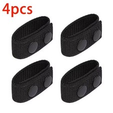4Pcs Nylon Duty Belt Keepers Double Snap 2 Inch Wide Police Security Black