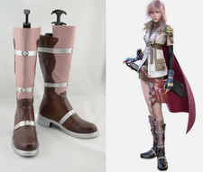Final Fantasy 13 Lightning Cosplay Costume Boots Boot