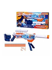 New Nerf Loadout Arctic Zerostriker Blaster and N1 Darts Hasbro 4 Attachments