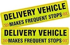 2-Pack Reflective Delivery Vehicle Magnets for Car, Flexible Driver Signs