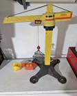 Tonka Construction Co Used Large Boom Crane w/Working Hoist & Bucket Accessories