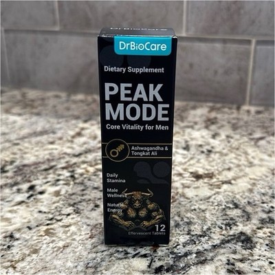 DrBioCare Peak Mode Core Vitality Effervescent Tablets 12 Count Men
