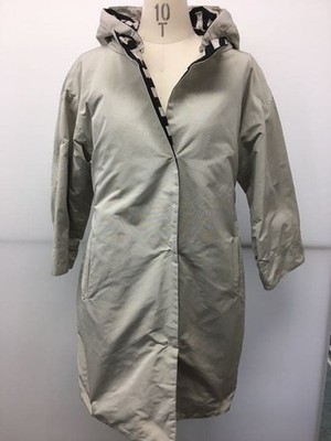 Max Mara Water repellent Rain Reversible Coat Jacket Women Size 40 With Pouch 