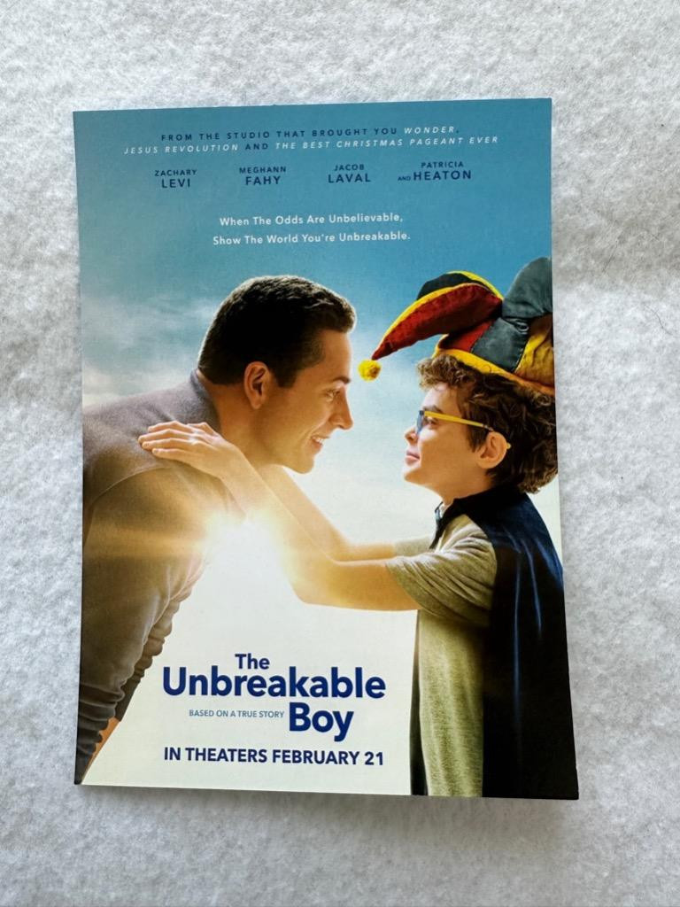 THE UNBREAKABLE BOY D/S Original Movie Postcard 5