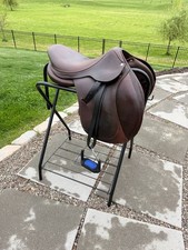 2019 Antar s Connexion 17.5 3N Buffalo Saddle Sprenger Irons w. Leathers