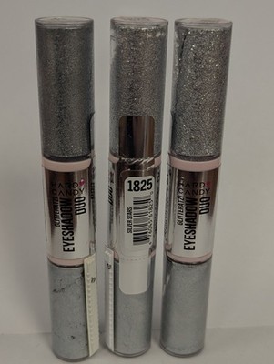LOT OF 3 - HARD CANDY GLITTERATZI EYESHADOW DUO - #1825 SILVER STARS