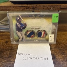 2021 Topps Diamond Icons Hank Aaron Jersey Patch Relic 1/1 GAME-USED Braves