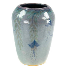 Studio Pottery Vase Arts Crafts Design h15cm Mid Century 
