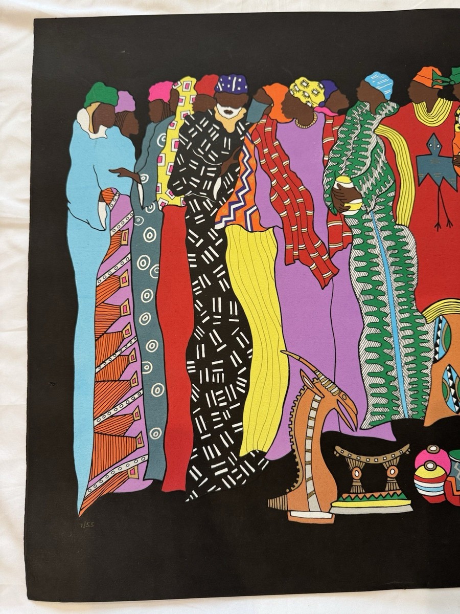 Frank Frazier Original Signed Art 1989 African American 7/55 | eBay