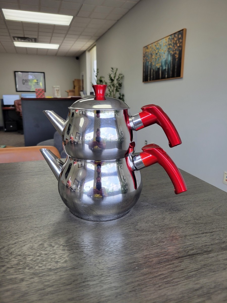Traditional Turkish Double Teapot Set 