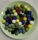 56 Vtg Milton Bradley Stay Alive Replacement Marbles Blue Black Green Purple Red