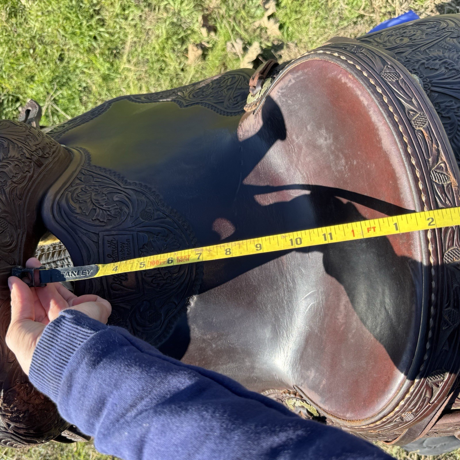 14” Jeff Smith Collection Cutting/Ranch/Versatility Saddle, Nettles Stirrups