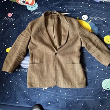 Todd Snyder Herringbone Tan Suit - 100% Linen - 44S