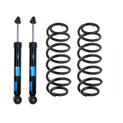 Sachs Rear Shock Absorbers & Lesjofors Coil Springs Kit for VW Jetta FWD Sedan