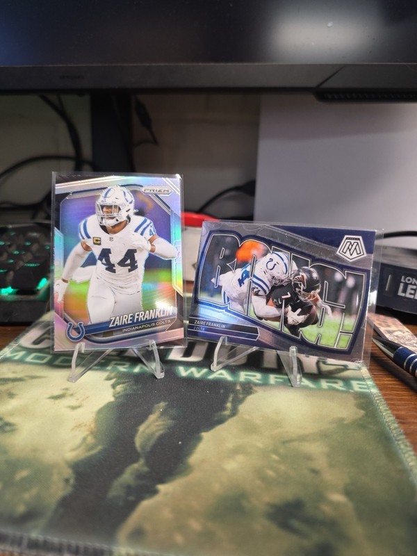 Zaire Franklin 2 Card Lot Indianapolis Colts Panini
