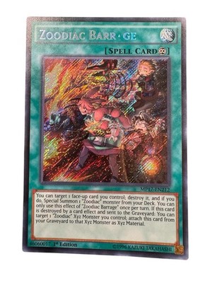 Zoodiac Barrage Misprint Error Card Yu-Gi-Oh 1st Edition