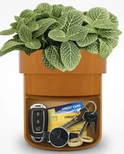 Planter Pot Secret Hidden Key Safe Lock Box Flower Pot Key Holder Indoor Outdoor