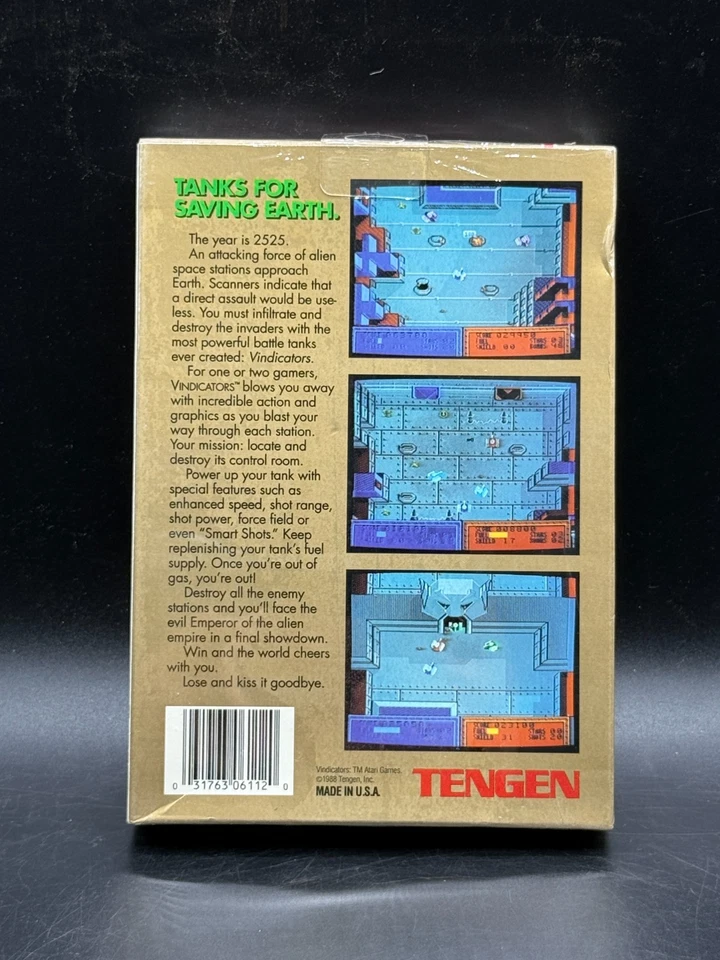 Vindicators Tengen Nintendo NES Factory Sealed New W/ Hangtab Authentic Atari - Image 2 of 4