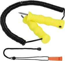 Ice Picks for Ice Fishing Safety Picks Awls with Emergency Whistle with Lanyard