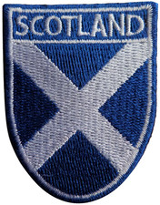 Schottland kleiner bestickter Aufn&auml;her - LETZTE PAAR