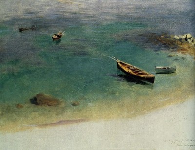 Sargent, John Singer - A Boat in the Waters off Capri