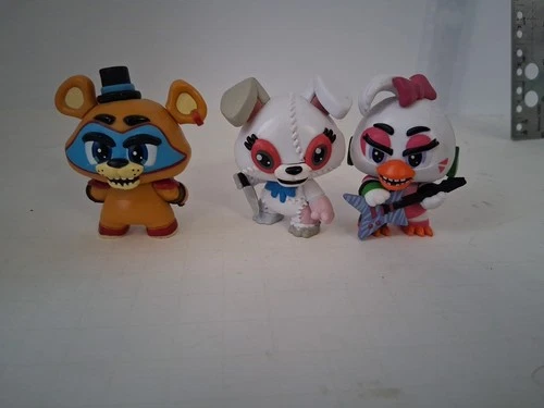 Lot of 3 Five Nights at Freddy's Funko Figures MysteryMinis FNAF Security Breach