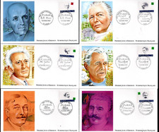 2799/804+ FDC  6 ENVELOPPES  1er JOUR     PERSONNAGES CELEBRES 1993