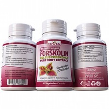 NATURAL FORSKOLIN píldoras suplementarias para controlar la pérdida de peso magra y tono 60 cápsulas