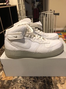 Nike Air Force 1 Mid '07 LV8 White White Size 12.5 2016' 804609 102 | eBay